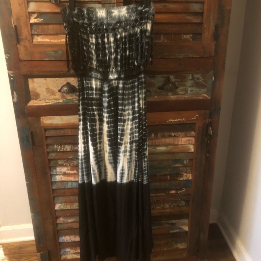 Beach By Exist Tie Dye Boho Maxi Swim Cover Up Small